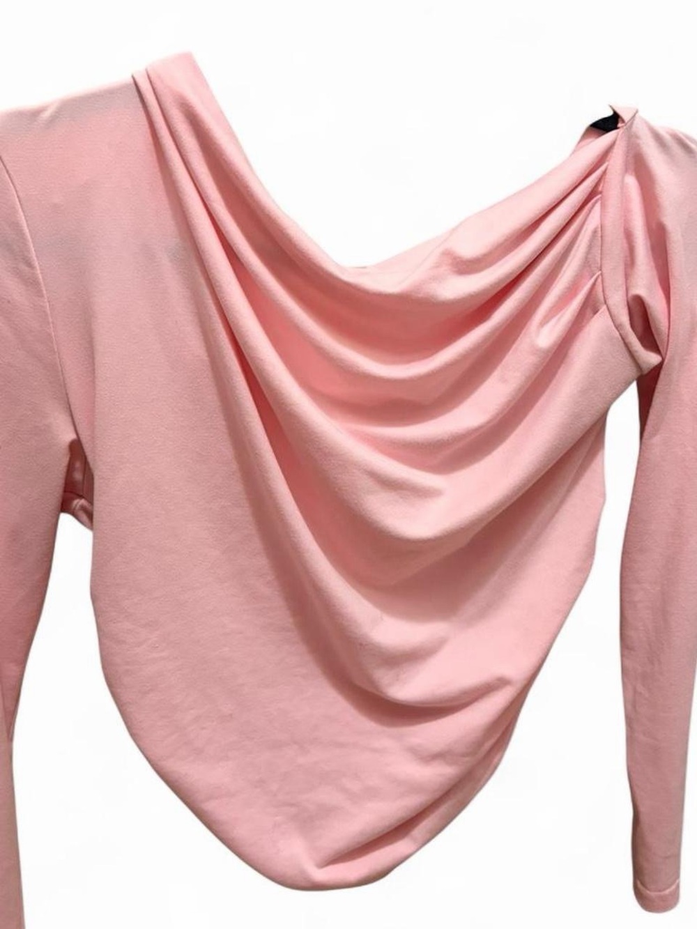 Women's Draped Cowl Neck Top - Pink